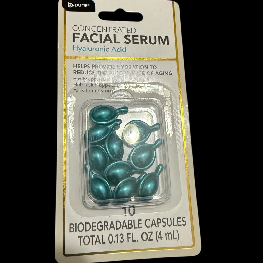 B.Pure Concentrated Facial Serum Niacinamide Hyaluronic Acid Capsules .13oz